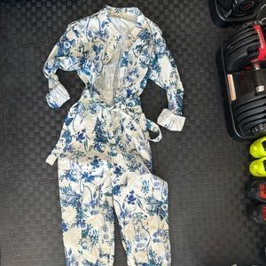 Anthropologie floral jumpsuit NWT